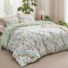 Bedsure Duvet Cover King Size - Reversible Floral Pattern Duvet