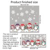 Condessacity Christmas Wall Sticker Christmas Tree Penguin Snow Window Decoration