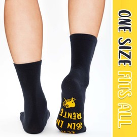 SATINIOR Pensioner Gift Funny Socks for Men Women Retirement Gift I Am In Pension Socks Funny Gift for Colleagues Farewell Retirement Retirement, Black, Gold