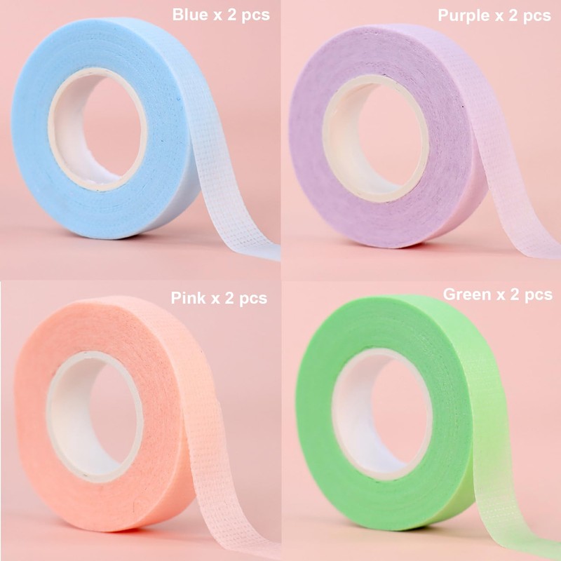 Cintas de Extensión de Pestañas de Micropore, 10 Rollos para