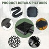 Rain Gutter Downpipe Extensions, Square Sink Drain Set, with 150