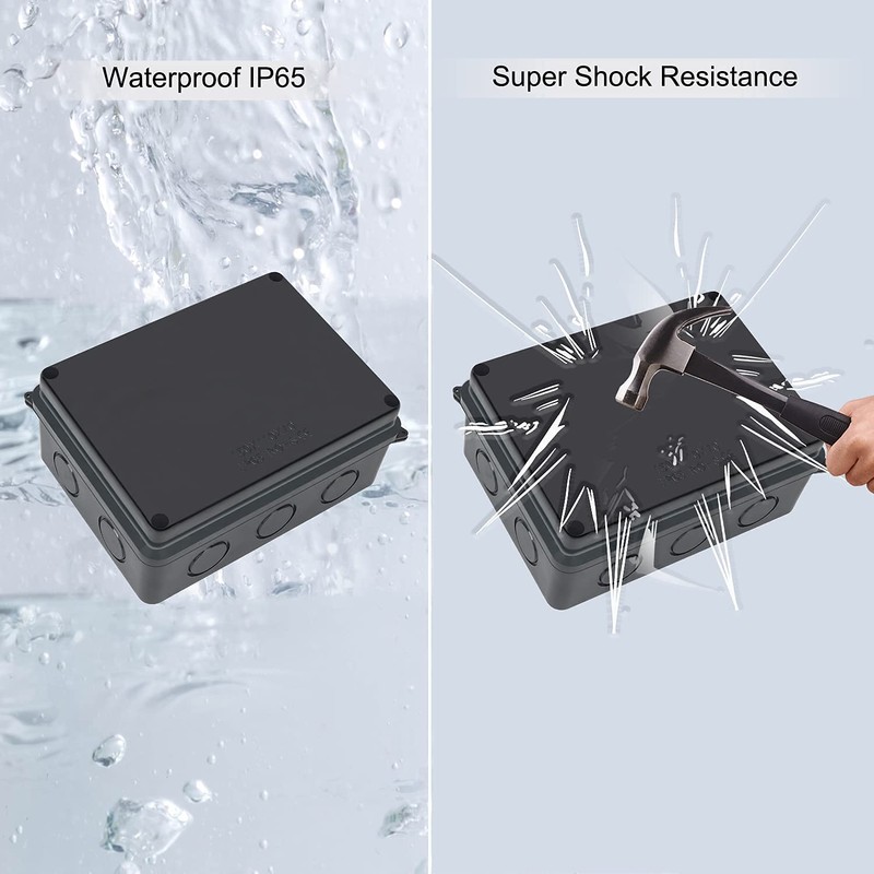 DAMORON Junction Box Waterproof IP65 Surface-Mounted Junction Box for Diameter