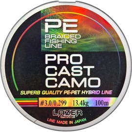 LAZER LINE PRO CAST Angelschnur Geflochten PE-PET X4 100m DIA0,299mm Test 13,4kg - Sbirolino & Method Feeder Geflochtene Schnur 4fach - Angelsehne - Braided Fishing Line - Rundgeflochtene Angelschnüre