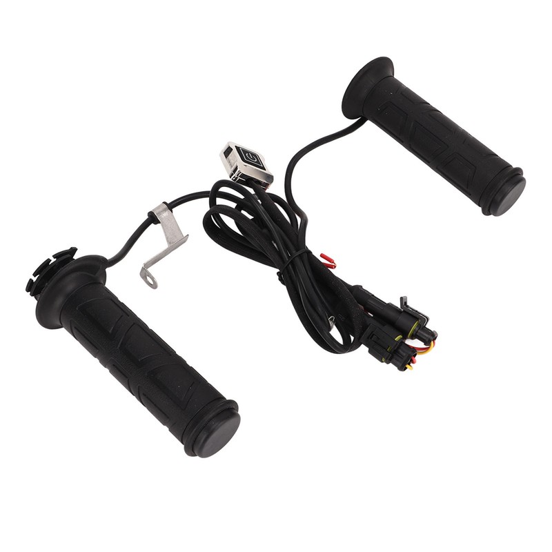 1 Pair Handlebar Heated Grip 3 Level Temperature Adjustment Electric