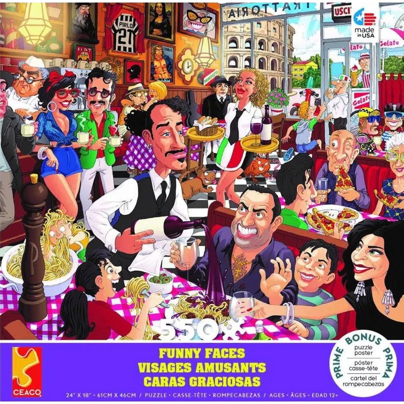 Italian Restaurant 550 Piece Puzzle