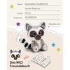 NICI Glubschis Lemur King Lou Cuddly Toy, 25 cm, White,