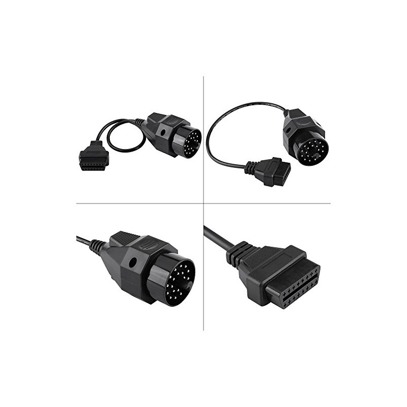 OBD2 Adapter Scanner Kabelstecker, Rund Diagnose OBD II Adapter -