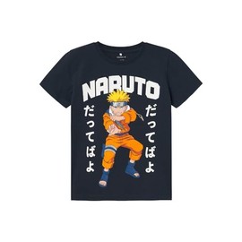 NAME IT Boys Nkmmacar Naruto SS Top Noos Sky T-Shirt, Dark Sapphire