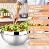 Lazycorner Mixing Bowls with Airtight Lids Set 5 Pcs Stainless