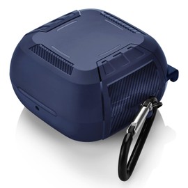 AIRSPO Compatible with Powerbeats Pro Wireless Earbuds Case TPU Military Shell Full Body Protective Cover Skin for Powerbeats Pro (Navy)