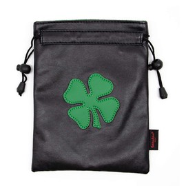 Golf Pouch Golf Ball Tennis Ball Storage PU Bag Ball Bag Golf Accessory Bag PU Golf Pouch Black