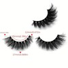 Thick False Eyelashes, 1 Pair Long Fluffy D Curl False