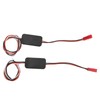 Car LED Angel Eyes Light Guide 95mm/3.7in Purple Lighting 9‑36V