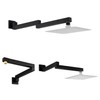 18.5 Inches Straight Extended Pivoting Shower Arm With Flange, Rain