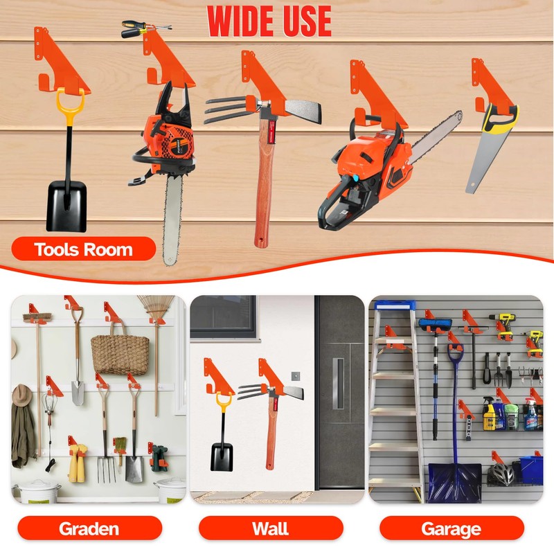 Jeogejin Chainsaw Hanger, 2 Pack Chainsaw Wall Mount, Heavy Duty