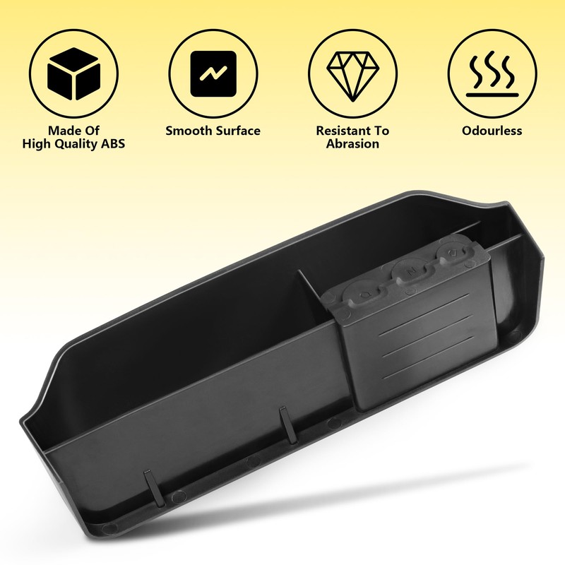 JAKISIMA Center Console Organizer Tray Interior Storage Accessories Coin Holder