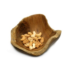 WINDALF Small Teak Nut Bowl AMADA Diameter 12 cm Decorative Bowl Handmade from Root Wood