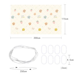 ITODA Bottom Bunk Bed Privacy Curtains for Dorm, Breathable Dustproof Blackout Single Sleeper Bed Canopy Cloth Curtain Shading Bedding Junior Students College Home Train Drapery - 2 PCS