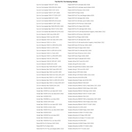 Tusk Pivot Folding Mirror Kit with Low Profile UTV Roll Cage Clamp For YAMAHA Viking EPS Ranch Edition 2022-2024