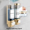 MEKOTRIN Soap Dispenser, Shampoo and Conditioner Dispenser, Shower Soap Dispenser