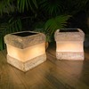 2 Pack Solar Rock Lights Outdoor - Solar Powered Landscape