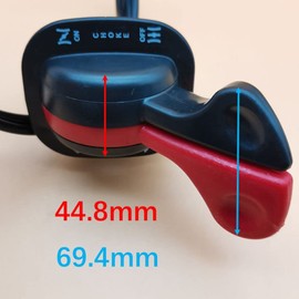 Canyoyi Throttle & Choke Cables Dual Control Assembly for B/S Simplicity 16HP-23HP 38In-50In Replace 1734506 1734506SM 1727223 1727223SM 1734505SM 1721950 5048943 1921950 23-312