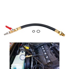 3mirrors Engine Air Valve Holder Pressure Pipe M14+M18 Thread to 1/4 NPT with Ball Valve, Cylinder Leakage Testing Assistant Tool Compatible with Mustang Ford GM Trucks LS1/LS2/LS3/4.8/5.3/6.0