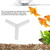 30Pcs Aquarium Air Valve Connector 8/4MM Straight 3 Way LShape