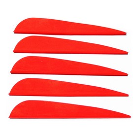 CENPEK 60Pcs Arrow Feather 3 Inches DIY Arrow Fletching Feather Accessory Red