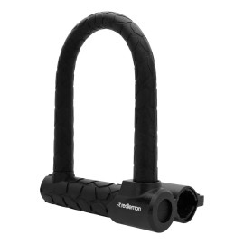 Candado para Bicicleta Premium en U con Mecanismo de Doble Perno Ultra Reforzado, para Bici y Moto, Resistente al Agua y Exteriores, hasta 10 Toneladas Métricas de Fuerza, Soporte de Montaje