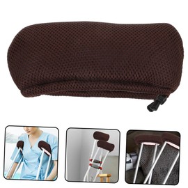 minkissy 1 Pair Crutch Armpit Sleeve Accessories for Compact Underarm Pad Compact Underarm Cover Daily Use Crutch Pad Compact Crutch Cover Replaceable Crutch Pad Crutch Supply Coffee Cotton