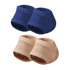VICASKY 2pairs Heel Support Socks Women Men Toeless Heel Cover Cracked Protection
