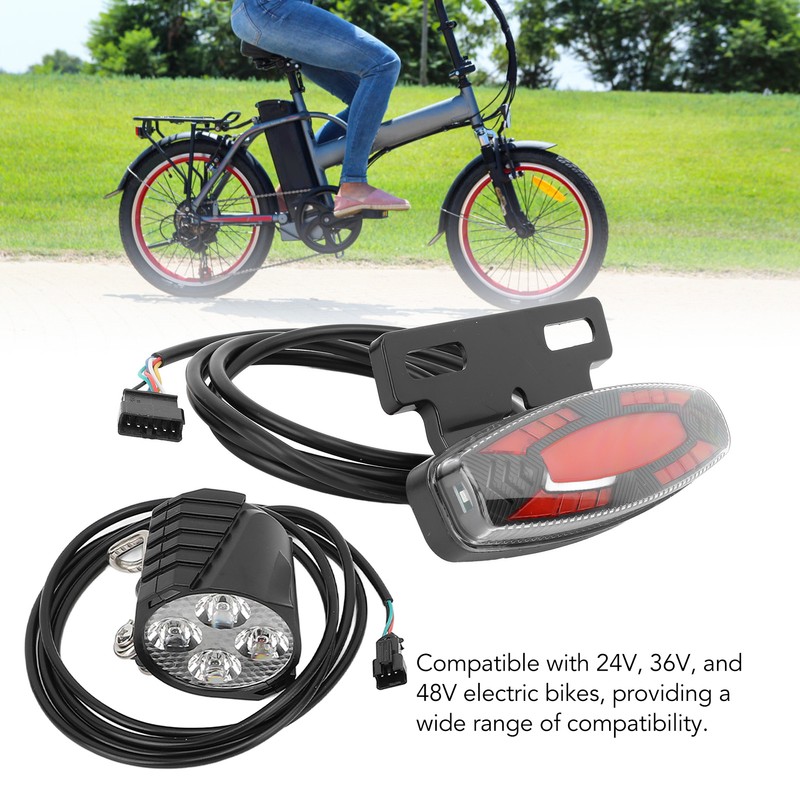 Bike Headlight Taillight Set High Brightness LED Front and Back