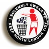 Ozorath I SOLEMNLY SWEAR TO KEEP NORTH LONDON TIDY BADGE