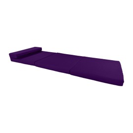 Danfuton Portable Lounger Shikibuton, Folding Foam Beds Sit Sleep 83 x 27 x 3, Purple