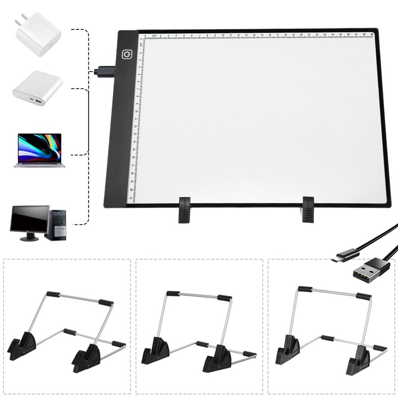 AUAUY A4 LED Light Pad for Diamond Painting Kit, 3