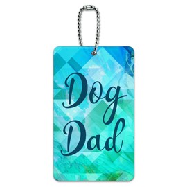 Dog Dad Luggage Card Suitcase Carry-On ID Tag
