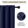 OVZME Navy Blue Blackout Curtains for Small Window Treatment, Light