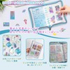 Gosyobs Sealing Notebook, Large, A5 Star Pattern, Clear, 1 Main