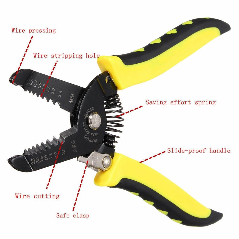 Automatic Cable Wire Stripper Crimper Crimping Tool Adjustable Plier Cutter