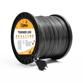 Cluparis 3-Pound Commercial Heavy Duty Round Trimmer Line .095-Inch-by-925-ft String Trimmer Line in Spool, Nylon Weed Eater String with Bonus Line Cutter, Orange (Gray, 3-Pound/.095-inch Round)