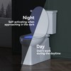 R&T Round Toilet Seat with Night Light Sound-activated Sensing Light