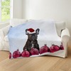CafePress Christmas French Bulldog Throw Blanket Super Soft Fleece Plush