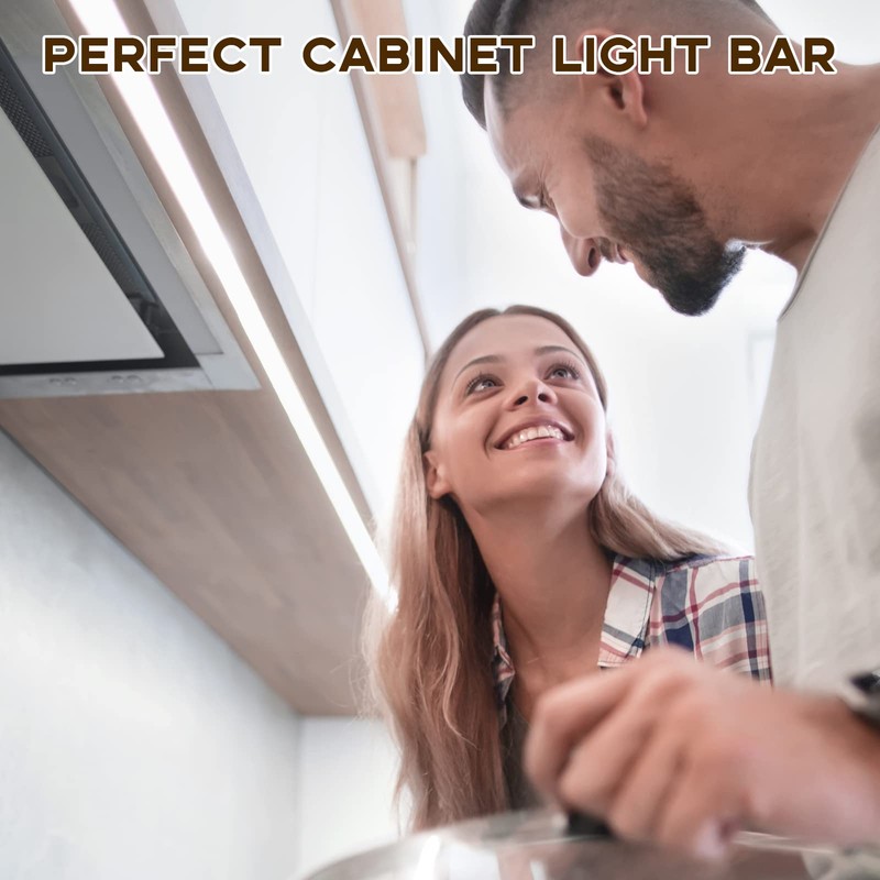 Bonlux Dimmable LED Under Cabinet Strip Light Mains 12V DC