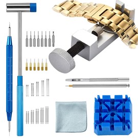 Vekol Watch Link Removal Tool 41PCS Watch Band Tool Kit, Professional Watch Repair Strap Remover Pin Adjustment Band Replacement Bracelet Resize Tools
