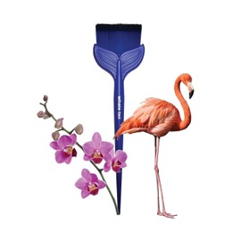 Ellie Brush – Multipurpose Whale Tail Zen Brush for Hair, Scalp, Face & Body | Soft Bristles for Precise Color, Product Application & Relaxation | Ergonomic Design for Artists & Stylists - Blue