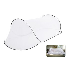 Gugxiom 78 * 32 * 22 Pulgadas Tienda, Mosquitera Plegable Portátil, Camping con Fondo de Red, para Cama Camping Viaje Patio (Negro con Fondo)