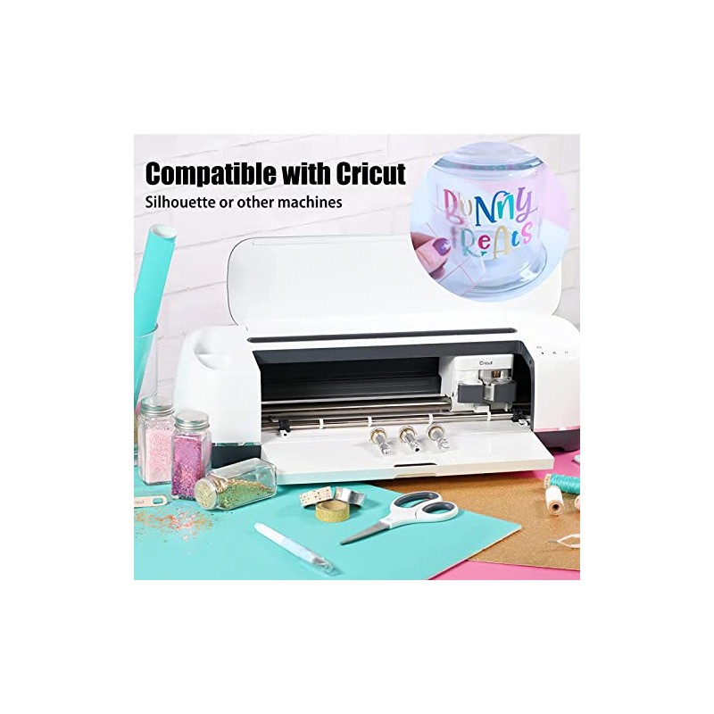 Huaxing Matte Blue Permanent Vinyl for Cricut, 12" x 50FT