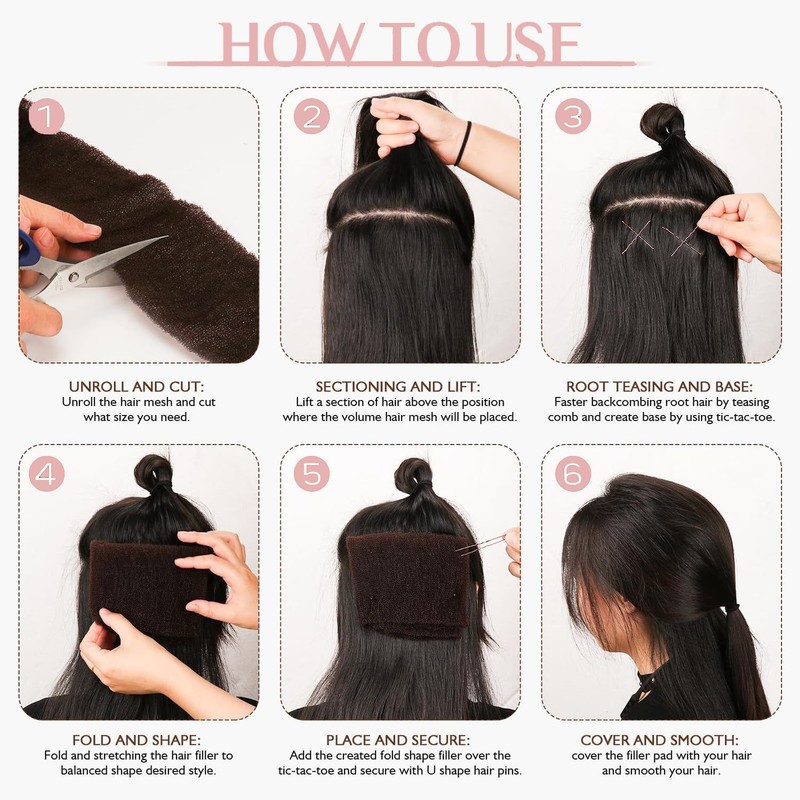 Hair Sponge for Updo Hair Filler Padding Bumps Tool Bun