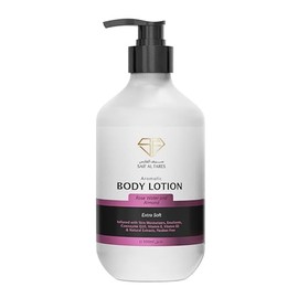 SAIF AL FARES Rose Water and Almond Body Lotion Alcohol Free Extra Soft Skin Moisturizer with Rose and Almond Scent made with Vitamin E, Vitamin B5 & Natural Extracts Body Moisturizer 16.9 Fl Oz